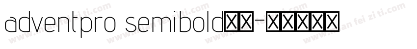 adventpro semibold字体字体转换